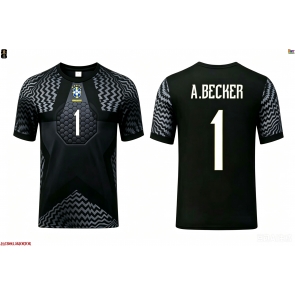 Brasilien Alisson Becker #1 Målvakt Hemmatröja VM 2026 Kortärmad